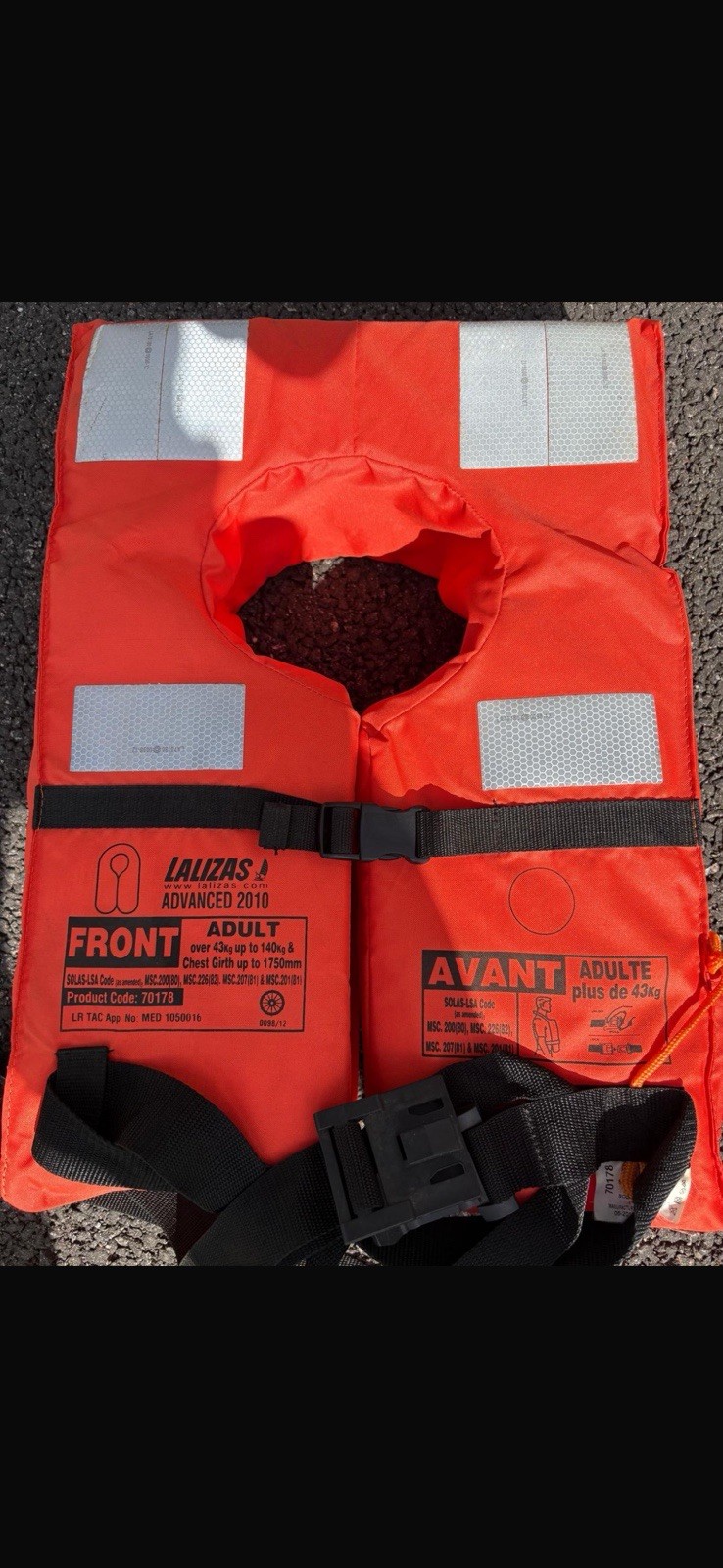 Lalizas Advanced 2010 Foam Lifejacket - Adult, SOLAS/MED — photo 3 of 3