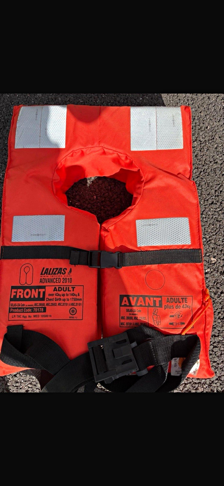 Lalizas Advanced 2010 Foam Lifejacket - Adult, SOLAS/MED